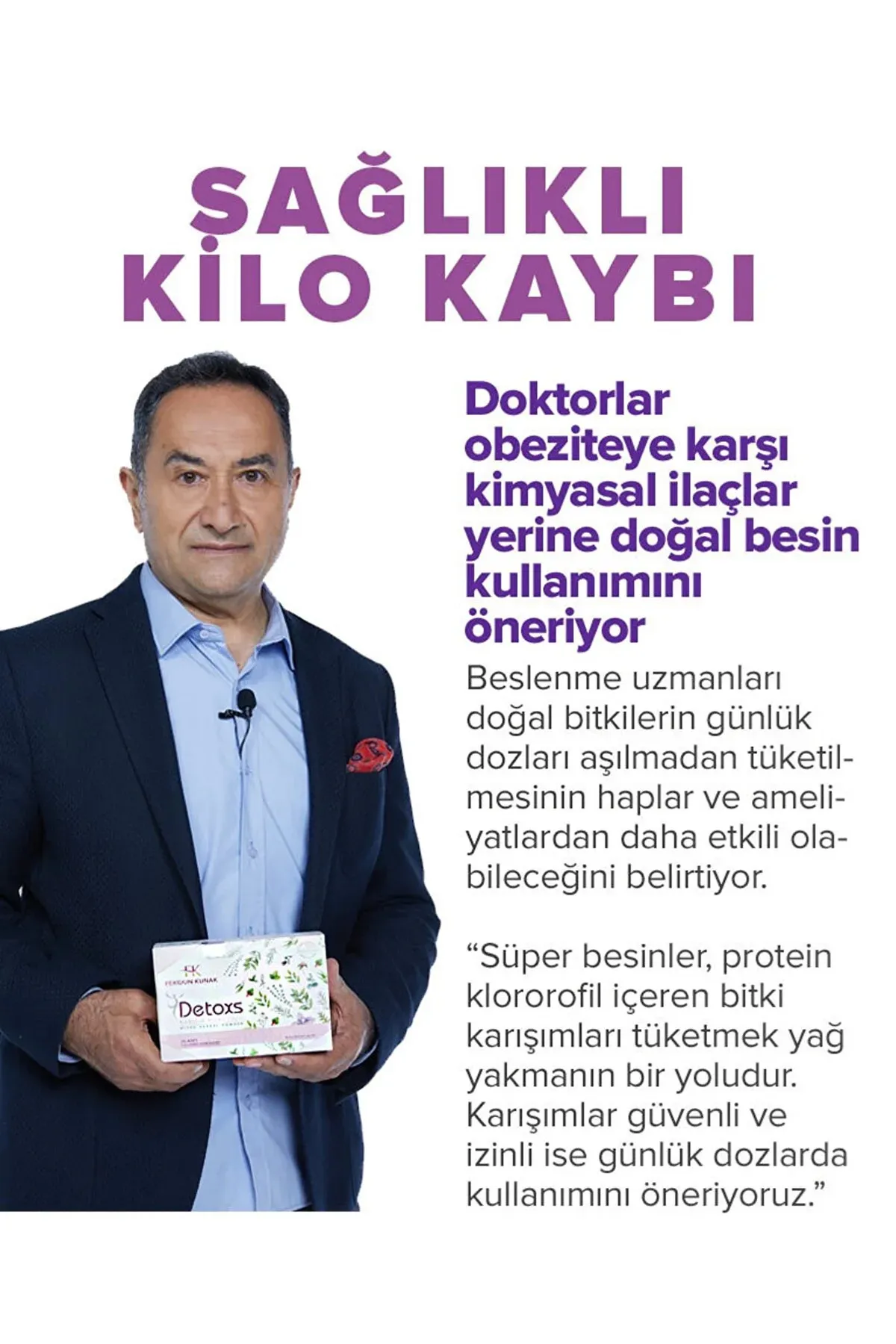 Feridun Kunak Detoxs Çayı 30 Günlük Kullanım 150g 