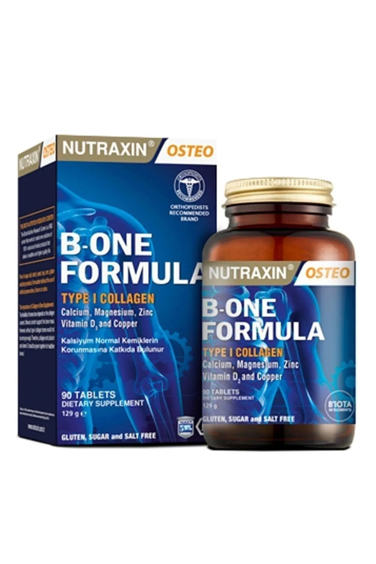 Nutraxin B-One Formula Calcium Magnesium Plus Collagen - Gıda Takviyesi