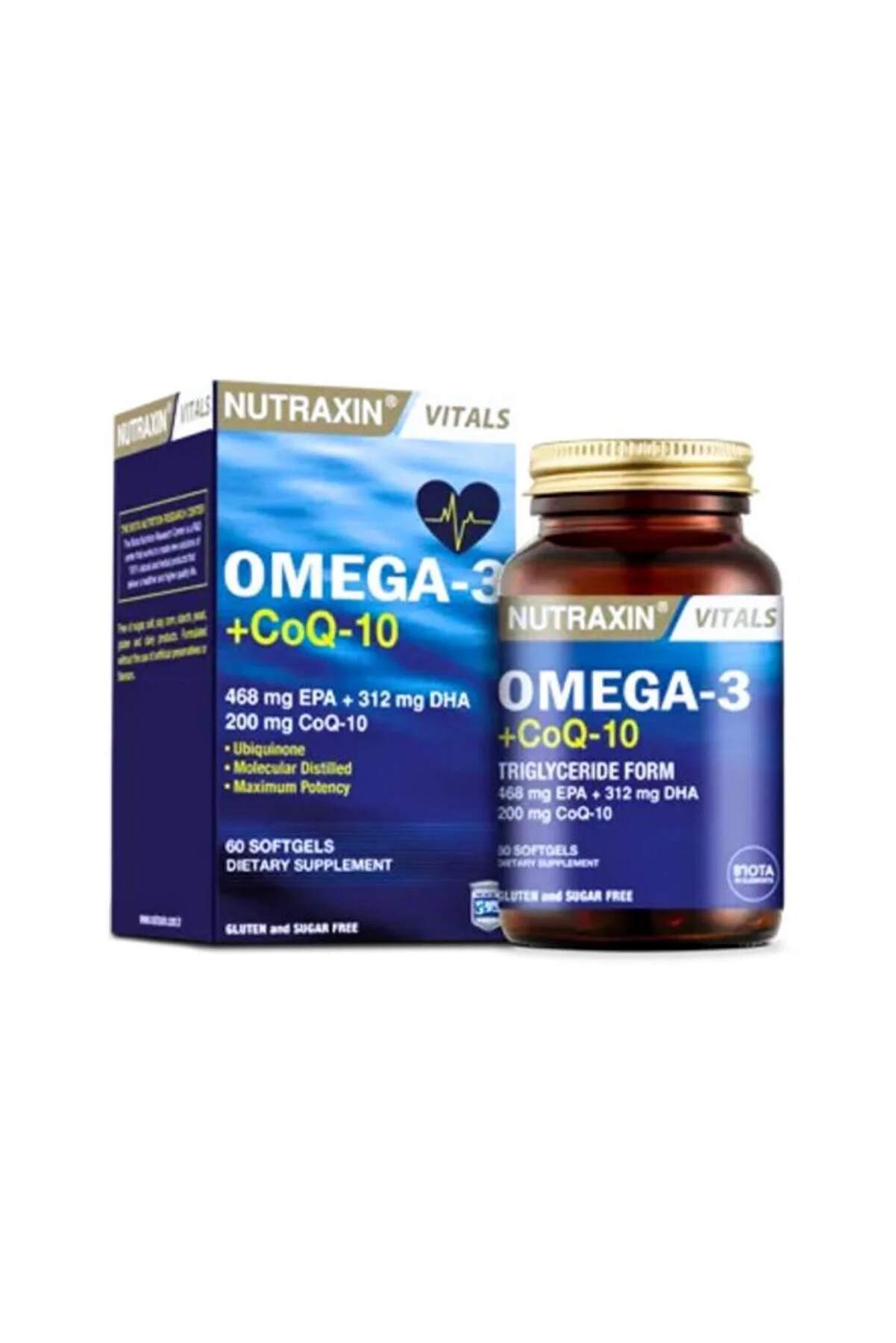 Nutraxin Omega 3 Takviyesi Koenzim Q10