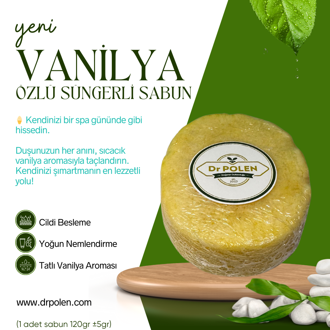 Vanilya Özlü Süngerli Sabun