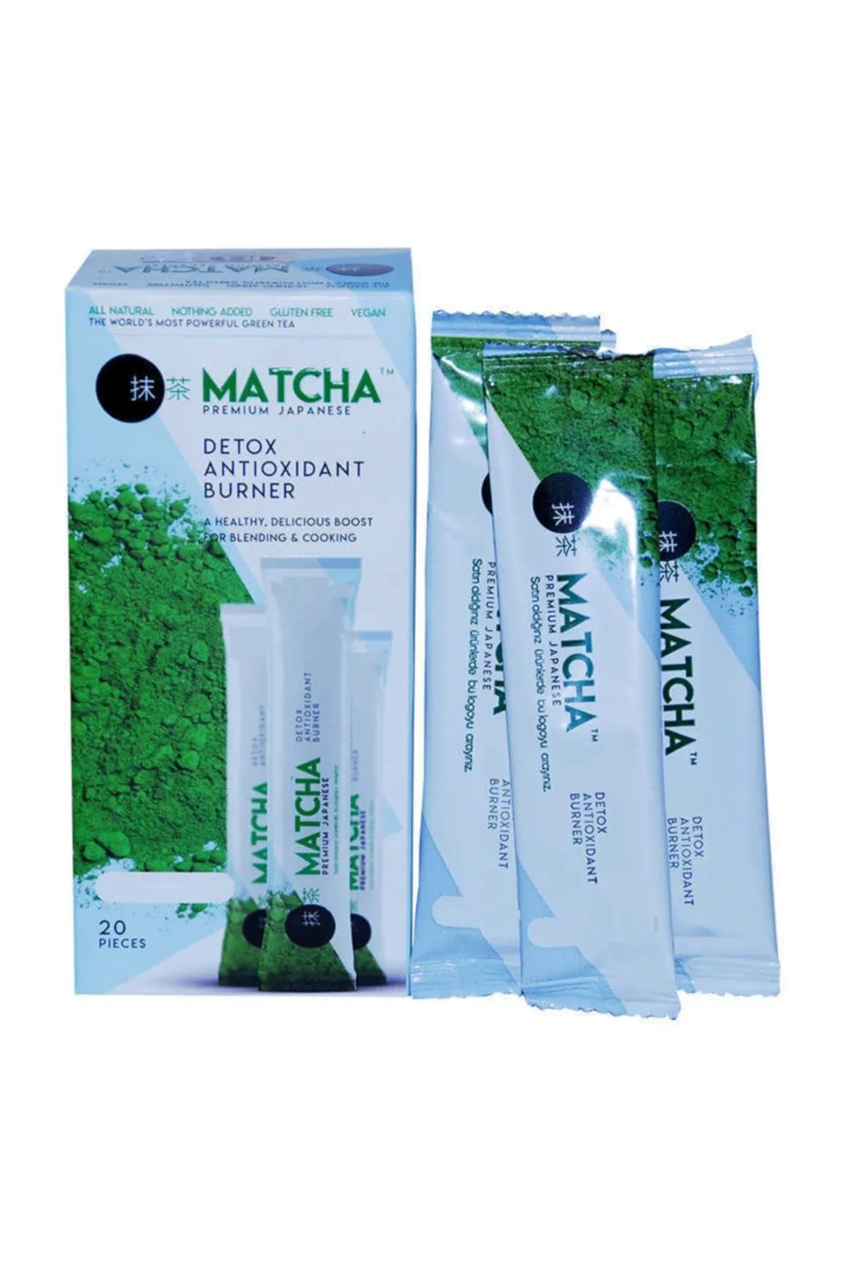 Matcha Premium Japanese Çilek Aromalı Detox Burner Form Çayı 1 Kutu