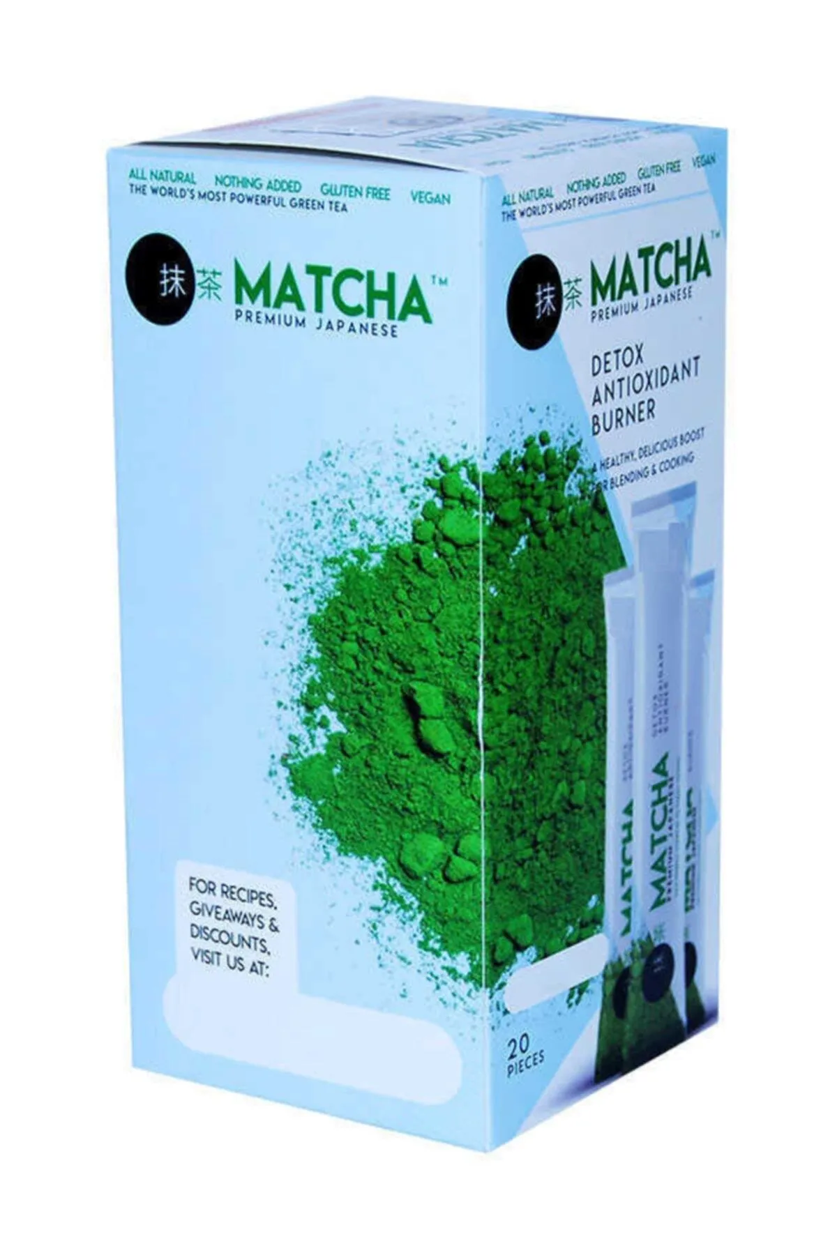 Matcha Premium Japanese Çilek Aromalı Detox Burner Form Çayı 1 Kutu