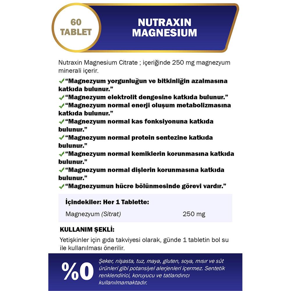 Nutraxin Magnesium Complex 60 Tablet