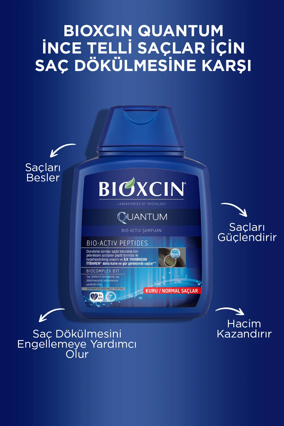 Bioxcin Quantum Kuru & Normal Saçlar İçin Şampuan 3 Al 2 Öde