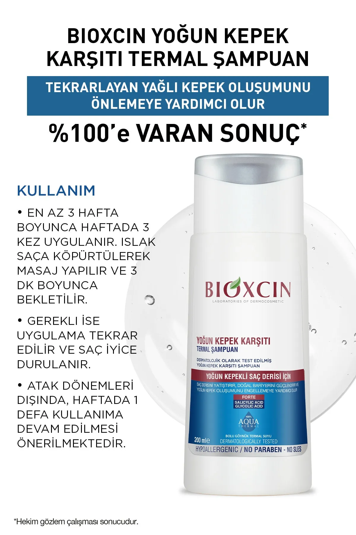 Bioxcin Aqua Thermal DS Şampuan