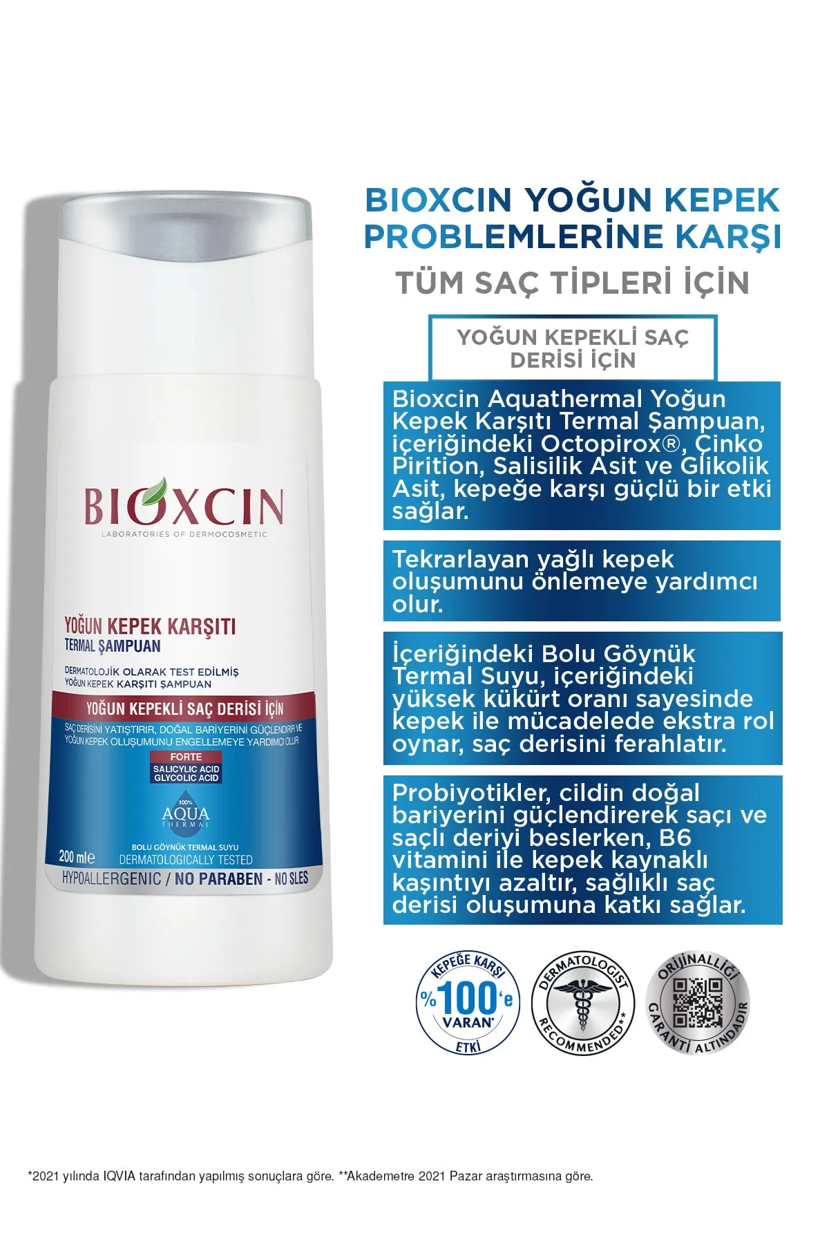 Bioxcin Aqua Thermal DS Şampuan