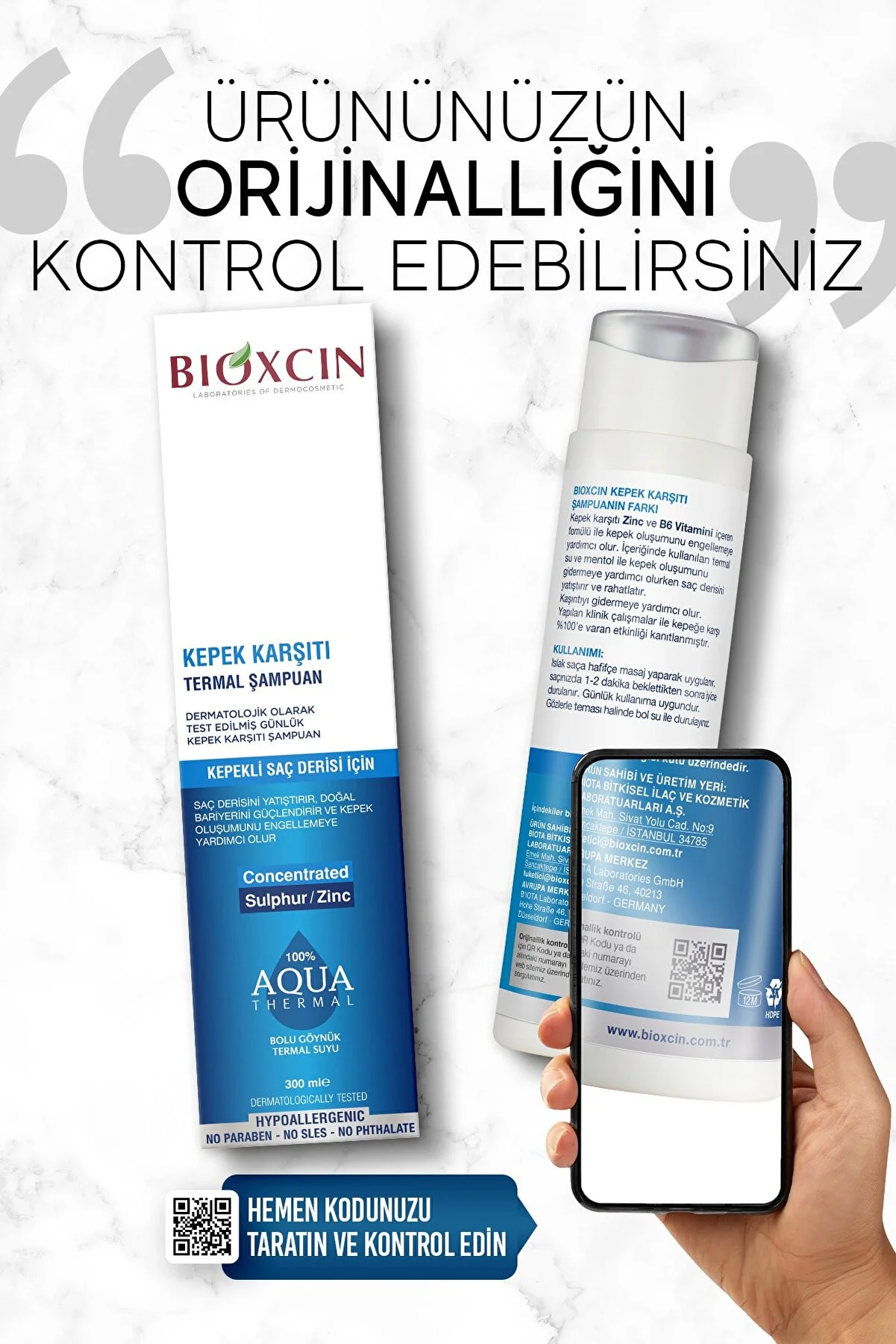 Bioxcin Aqua Thermal Serisi Kepek Şampuanı