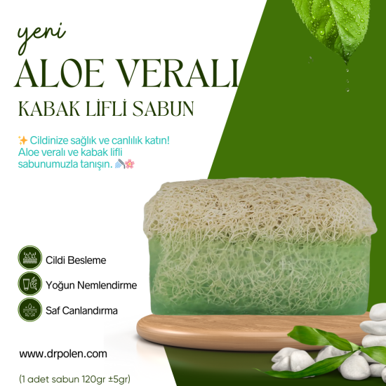 Kabak Lifli Aloe Veralı Sabun 120 gr (+-5gr)