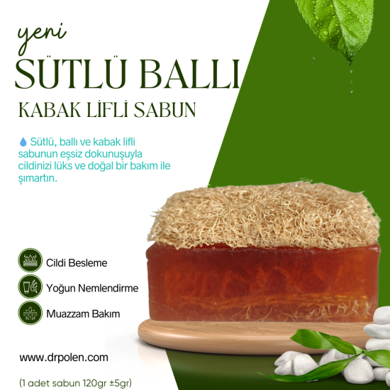 Kabak Lifli Sütlü Ballı Sabun 120 gr (+-5gr)