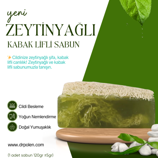 Kabak Lifli Zeytinyağı Sabun 120 gr (+-5gr)