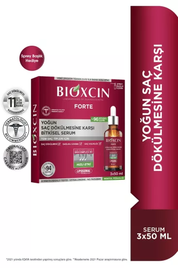 Bioxcin Forte Yoğun Saç Dökülmesine Karşı Serum