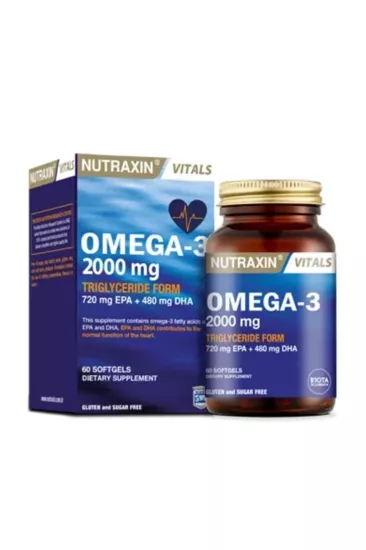 Nutraxin Omega 3 Balık Yağı - Omega 3 2000 Mg